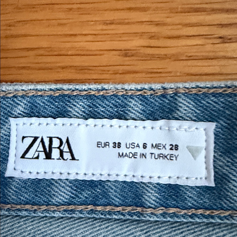 Zara BNWT wide leg jeans, Sz 38 - Picture 7 of 8